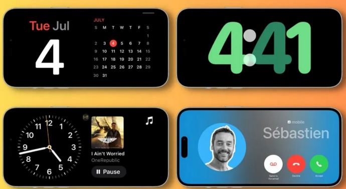 涟水苹果手机维修分享iOS17横屏充电待机显示有什么好处 