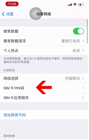 涟水苹果14维修网分享如何给iPhone14的SIM卡设置密码 