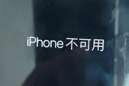 涟水苹果服务网点分享锁屏界面显示“iPhone 不可用”如何解决 